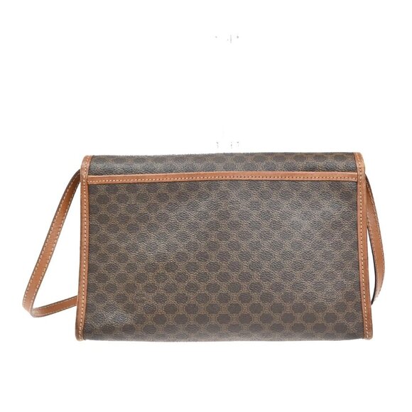 CELINE Logo Macadam Pattern 2Way Shoulder Clutch Bag PVC Leather BN GHW 62KA754 - Picture 3 of 15